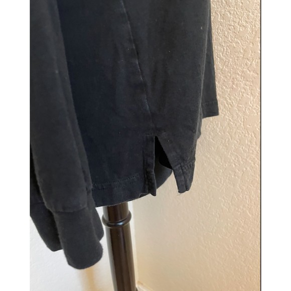 PINK Victoria's Secret-Black Long Sleeve T Shirt Bling Rhinestones-Sz S - Picture 6 of 11